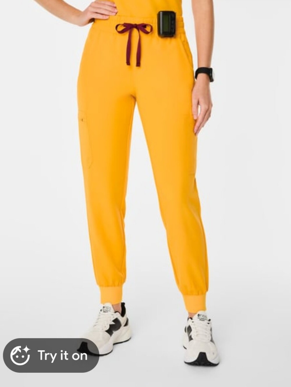FIGS Zamora Jogger Scrub Pants Emergency Yellow Scrub Pants Size XXL